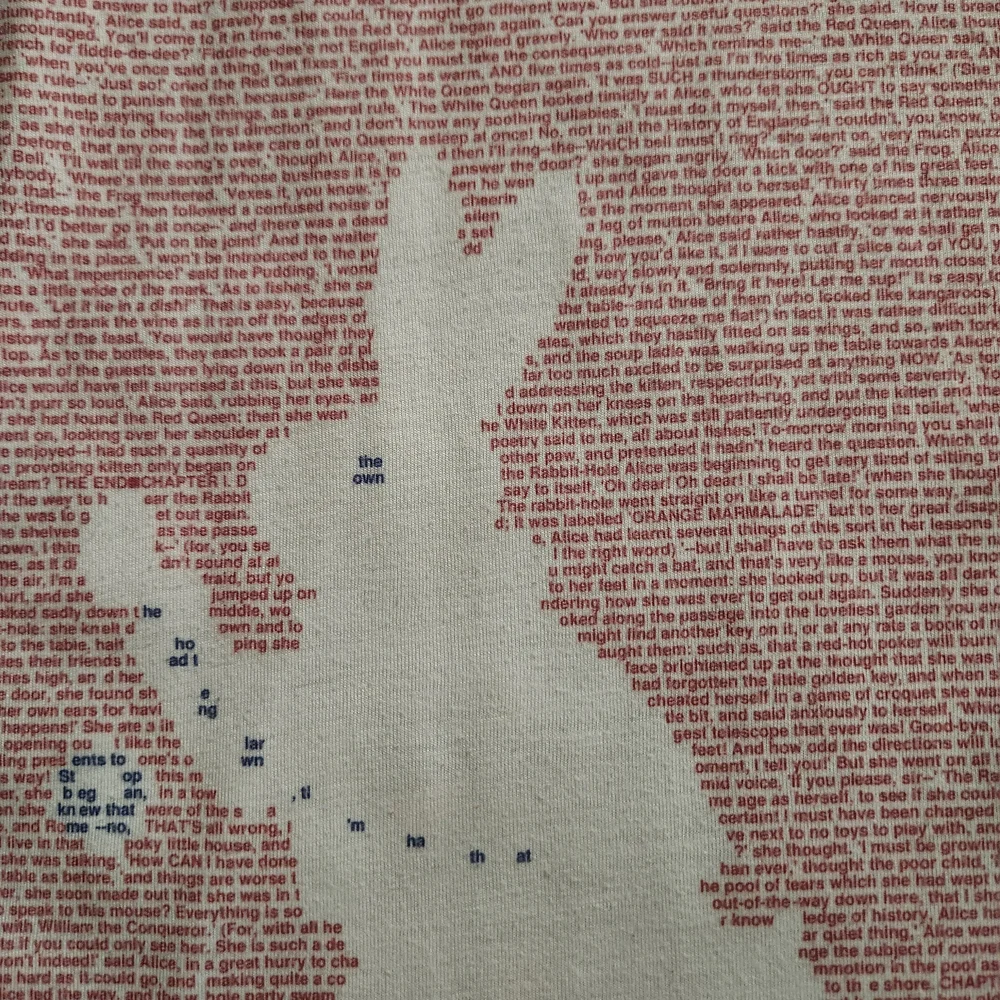 Litographs Alice's Adventures In Wonderland T Shirt-Size Small (Unisex)